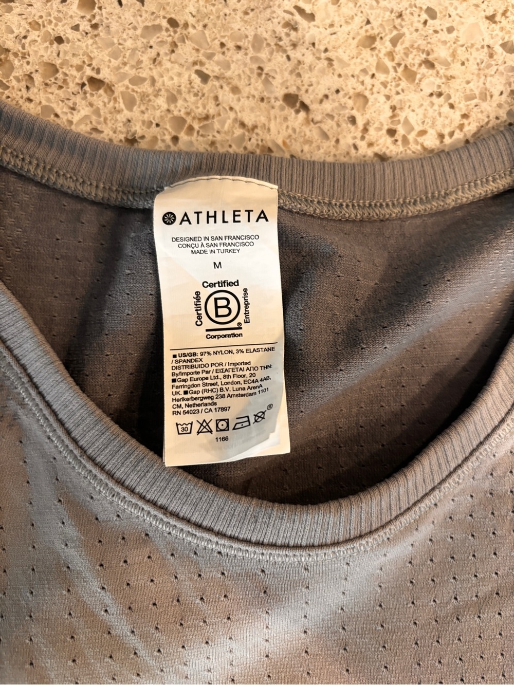 Athleta Motion Seamless Tank Top - Black & Light Gray (m) - Picture 5 of 10